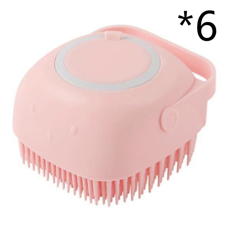 π§΄πΆ 2-in-1 Silicone Pet Bath & Massage Brush β Shampoo Dispenser Built-In!
