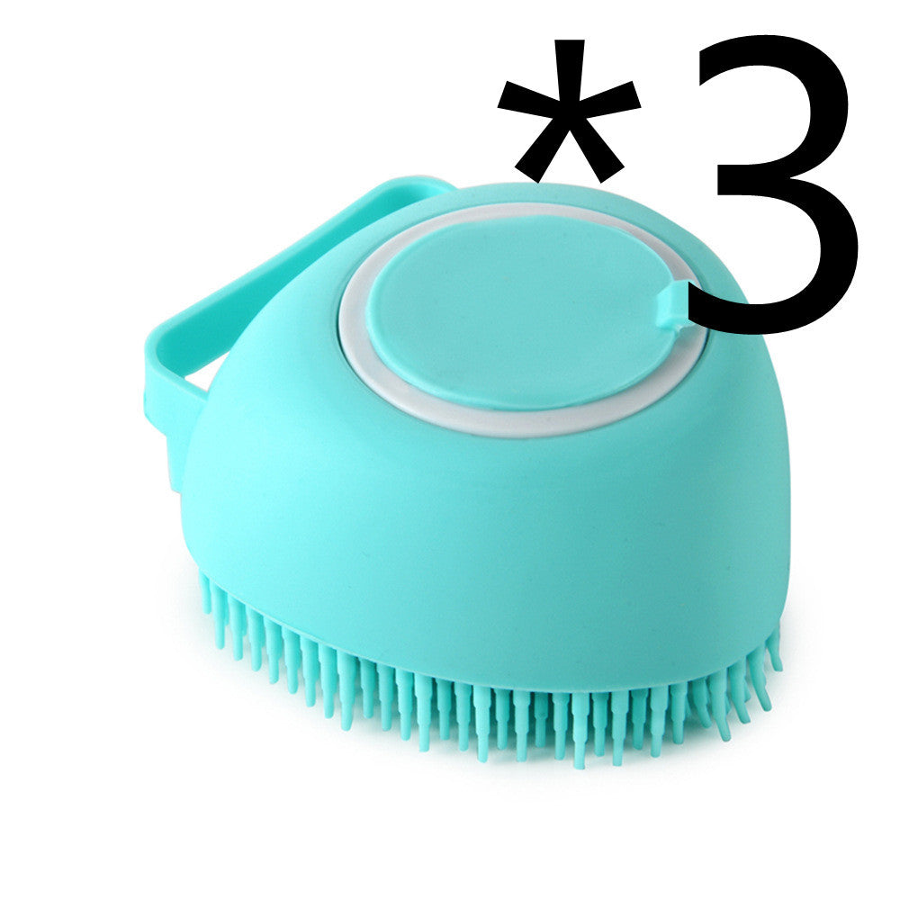 π§΄πΆ 2-in-1 Silicone Pet Bath & Massage Brush β Shampoo Dispenser Built-In!