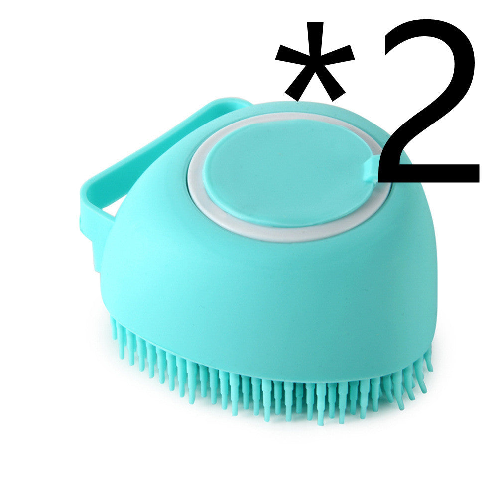 π§΄πΆ 2-in-1 Silicone Pet Bath & Massage Brush β Shampoo Dispenser Built-In!