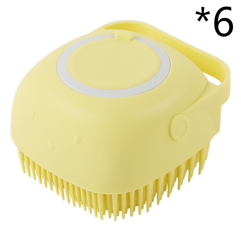 π§΄πΆ 2-in-1 Silicone Pet Bath & Massage Brush β Shampoo Dispenser Built-In!