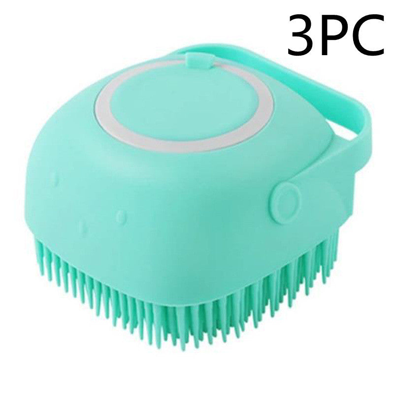 π§΄πΆ 2-in-1 Silicone Pet Bath & Massage Brush β Shampoo Dispenser Built-In!