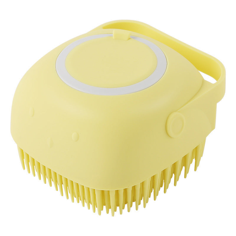 π§΄πΆ 2-in-1 Silicone Pet Bath & Massage Brush β Shampoo Dispenser Built-In!