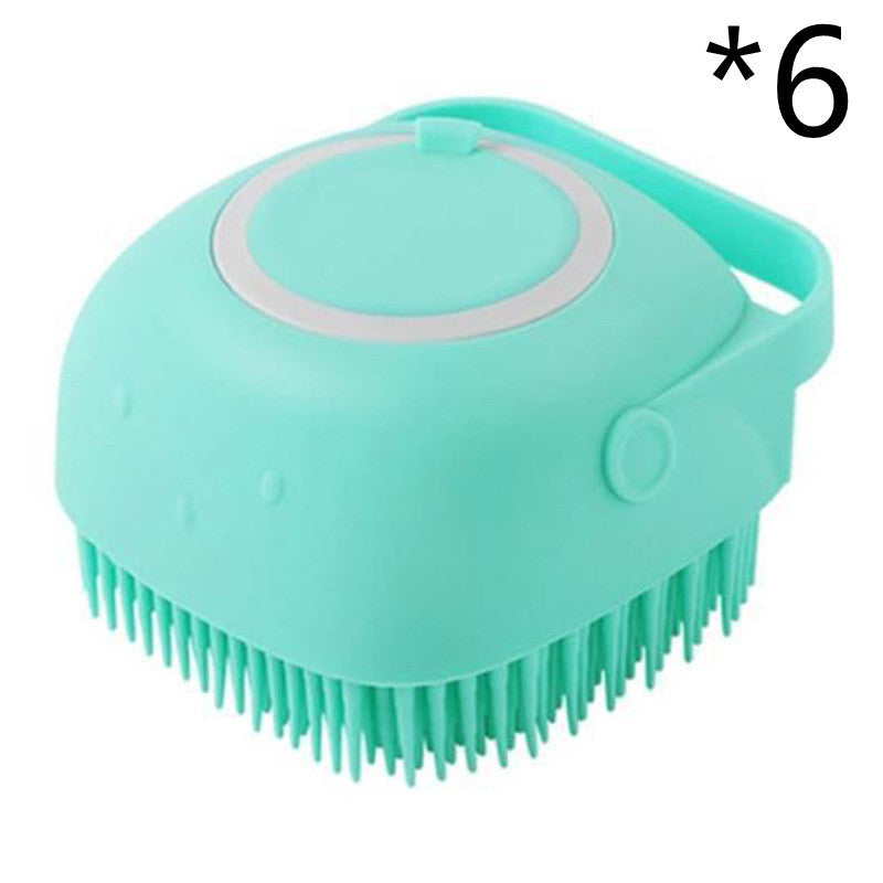 π§΄πΆ 2-in-1 Silicone Pet Bath & Massage Brush β Shampoo Dispenser Built-In!