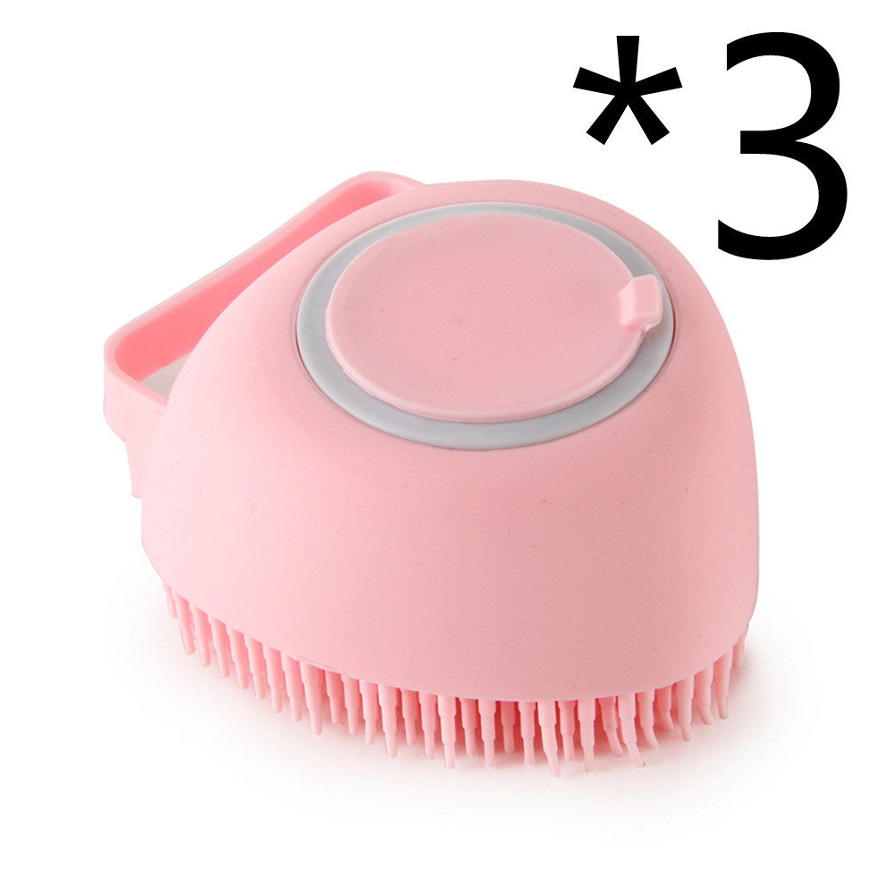 π§΄πΆ 2-in-1 Silicone Pet Bath & Massage Brush β Shampoo Dispenser Built-In!