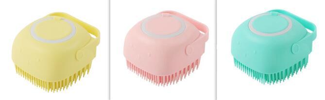 π§΄πΆ 2-in-1 Silicone Pet Bath & Massage Brush β Shampoo Dispenser Built-In!
