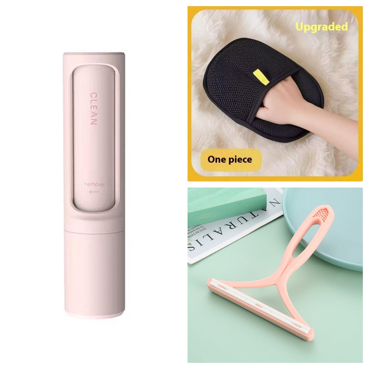 🧼✨ Reusable Pet Hair Remover Brush – Self-Cleaning & Portable!