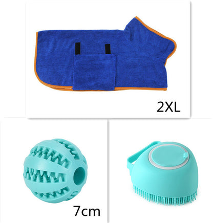 🧴🐶 2-in-1 Silicone Pet Bath & Massage Brush – Shampoo Dispenser Built-In!