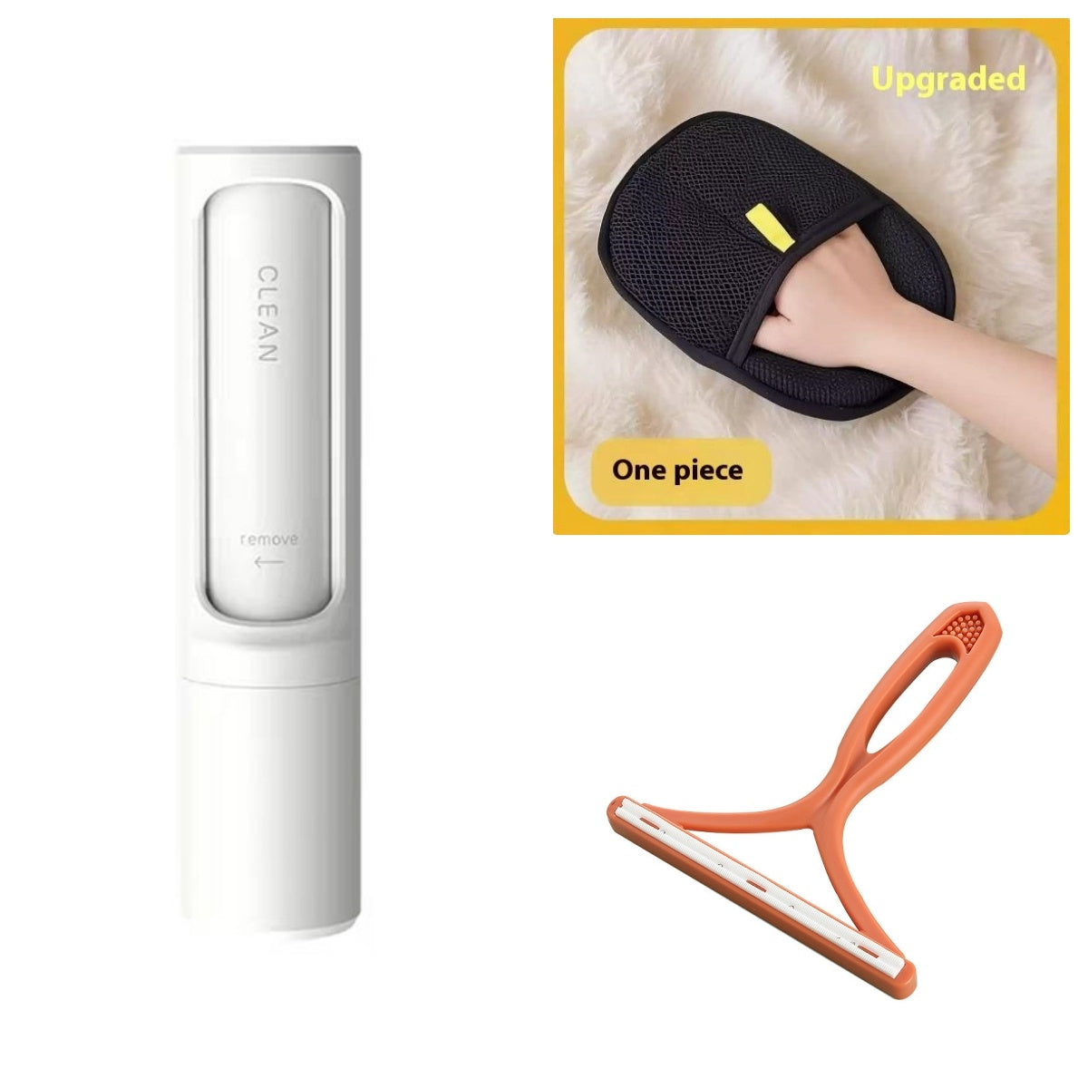 🧼✨ Reusable Pet Hair Remover Brush – Self-Cleaning & Portable!