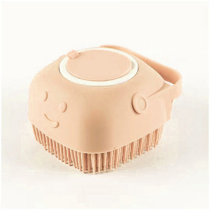 🧴🐶 2-in-1 Silicone Pet Bath & Massage Brush – Shampoo Dispenser Built-In!
